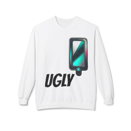 Ugly Unisex Fleece Crewneck Sweatshirt - 'UGLY' Inspirational Sayings, Cozy Fashion, Self-Love Gift, Unique Graphic Sweatshirts, Perfect [...]