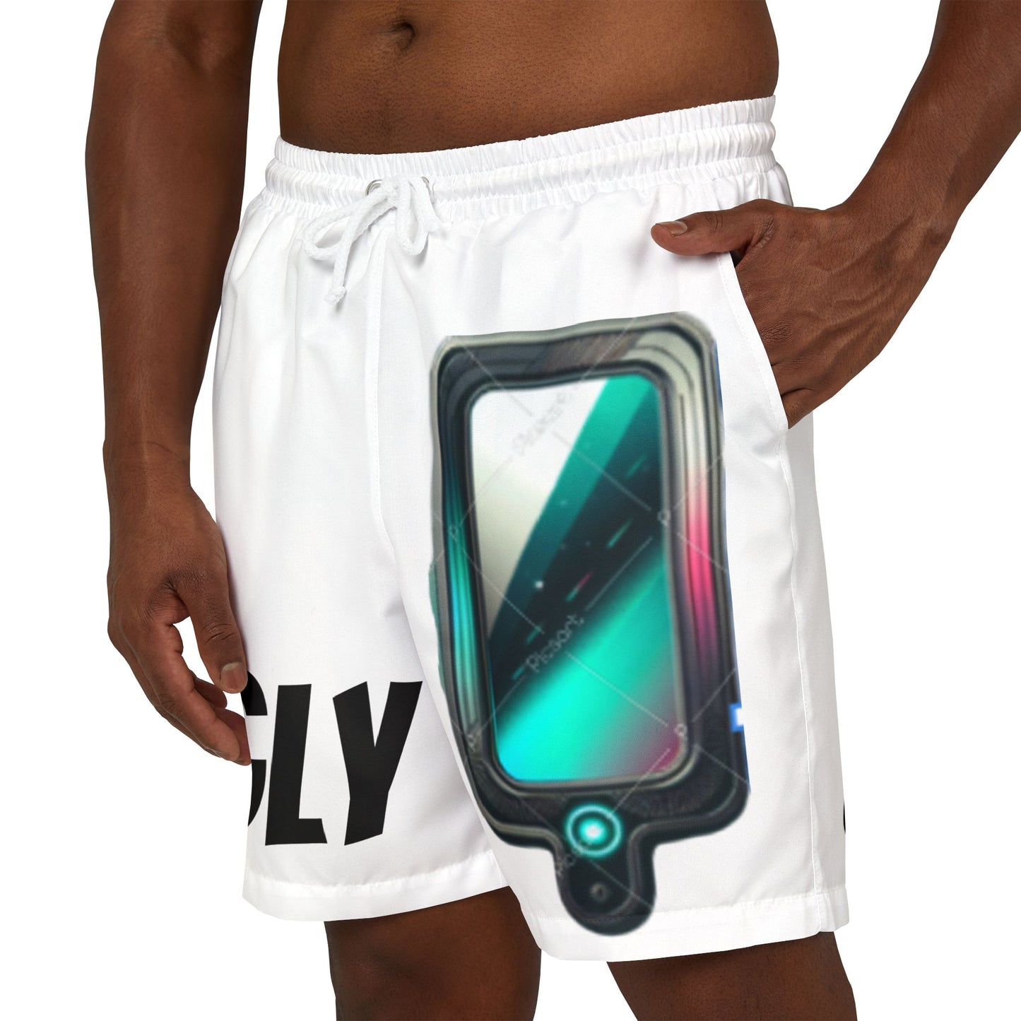 UGLY Swim Shorts - Motivational Unisex Board Shorts for Beach, Pool, Summer Vibes, Self-Love, Gift for Him/Her