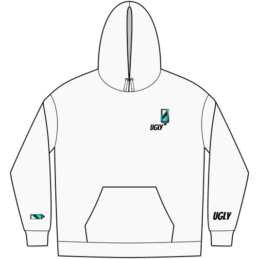 UGLY Message Men's Fleece Hoodie - Self-Love & Empowerment Apparel, Motivational Gift, Cozy Fashion, Casual Streetwear